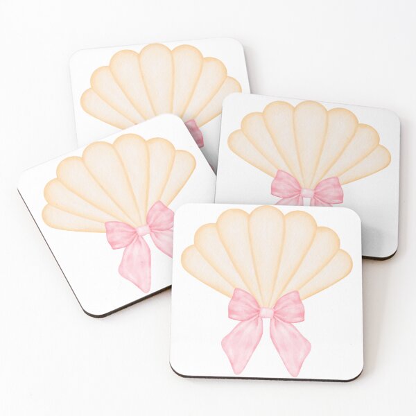 Item preview, Seashell with Pink Bow – Coquette Coastal Watercolor Aesthetic designed and sold by DivinePassion.