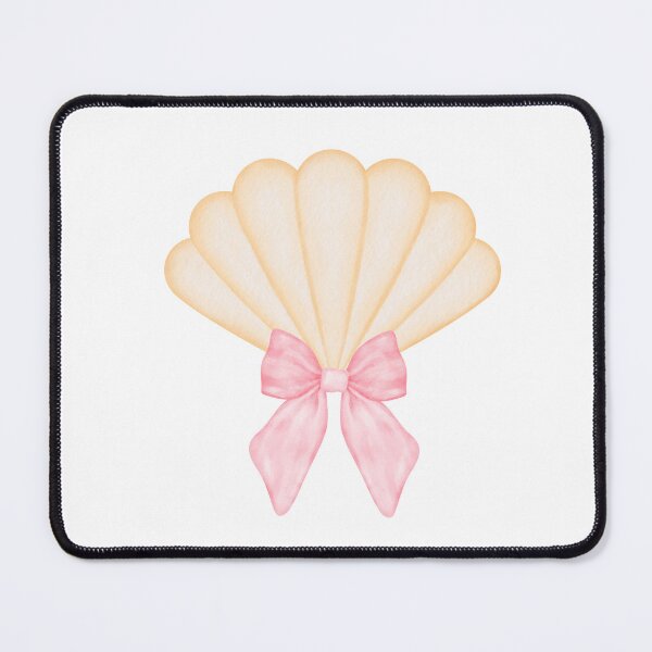 Item preview, Seashell with Pink Bow – Coquette Coastal Watercolor Aesthetic designed and sold by DivinePassion.