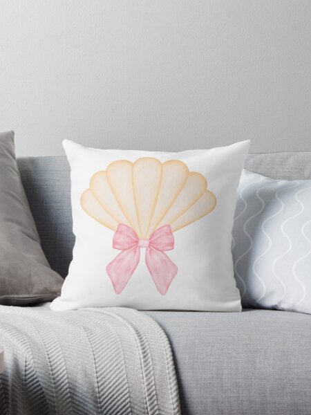Artikel-Vorschau von Muschel mit rosa Schleife – Coquette Coastal Watercolor Aesthetic, designt und verkauft von DivinePassion.