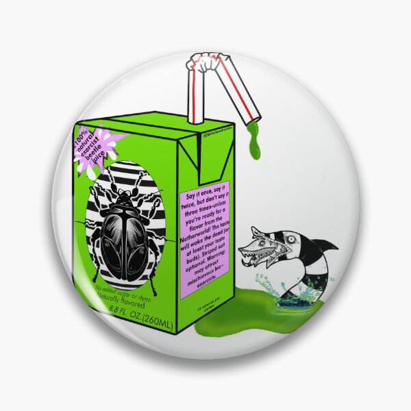 Item preview, 1988 Beetle-Juice Horror/Fantasy Movie Juice Box Carton Sand Worm Betelgeuse  designed and sold by bitebackcobbc.
