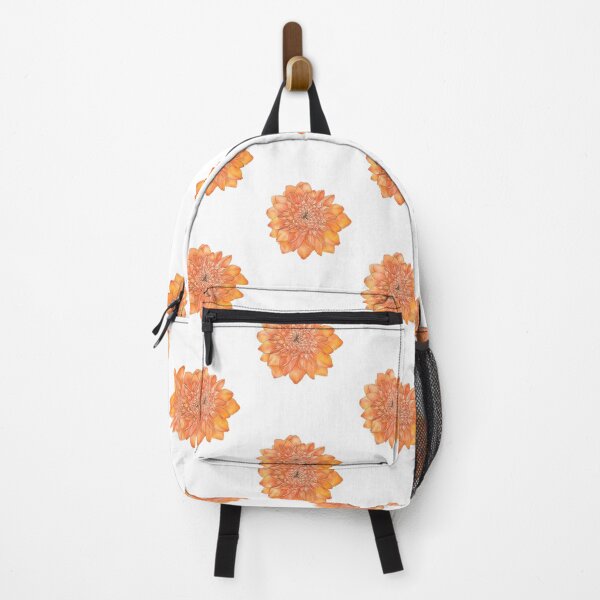 Item preview, Orange Dahlia Watercolor designed and sold by PetalNPalette.