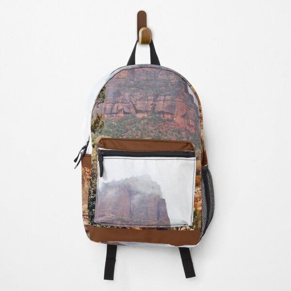 Item preview, Zion National Park – Red Cliffs and Scenic Canyon Cloudy and Misty View designed and sold by Maryna Gumenyuk.