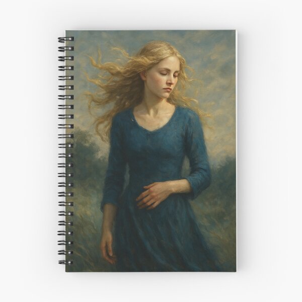 Item preview, Serene Woman in Blue Dress Under the Wind designed and sold by Lacritsa .