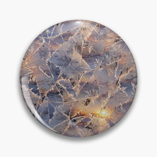Item preview, Frosted windowpane with delicate ice crystal patterns designed and sold by CoolPixels.