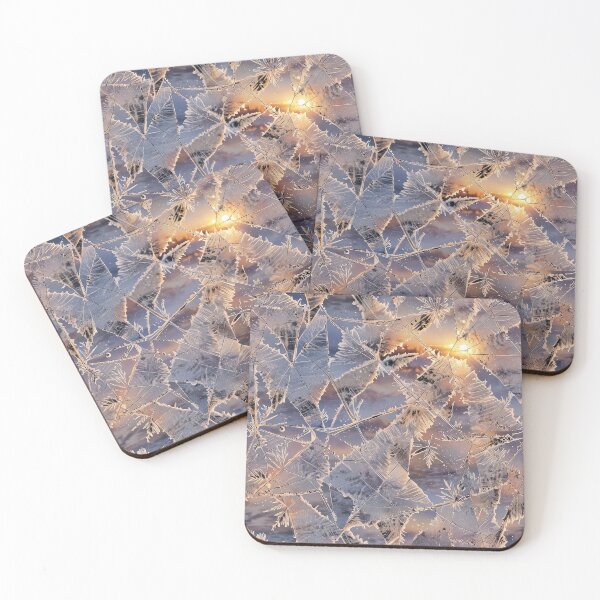 Item preview, Frosted windowpane with delicate ice crystal patterns designed and sold by CoolPixels.