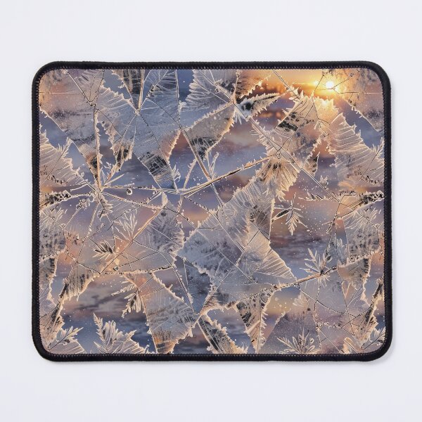 Item preview, Frosted windowpane with delicate ice crystal patterns designed and sold by CoolPixels.
