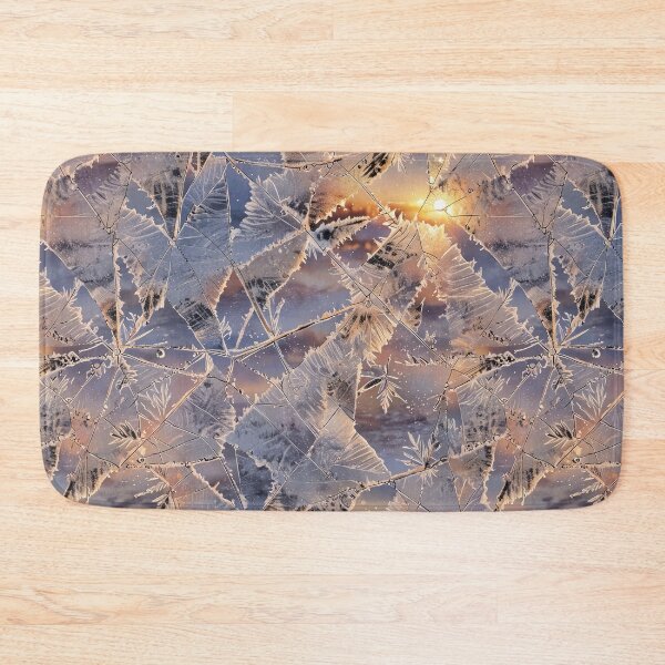 Item preview, Frosted windowpane with delicate ice crystal patterns designed and sold by CoolPixels.