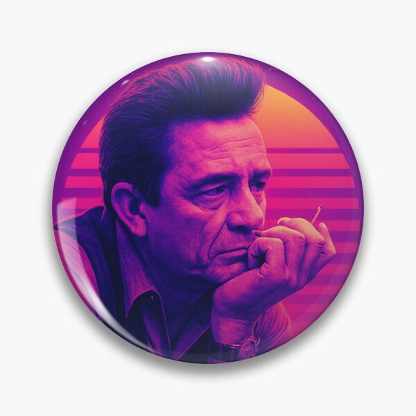 Artikelvorschau, Der Mann im Schwarzlicht - Neon Johnny Cash entworfen und verkauft von Wavvy Threads.