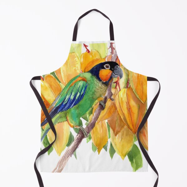 Item preview, Orange-Checked Parrot and Starfuits designed and sold by surenart.
