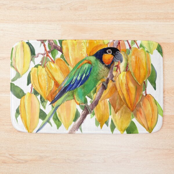 Item preview, Orange-Checked Parrot and Starfuits designed and sold by surenart.