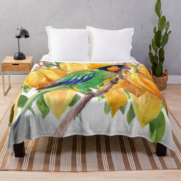 Item preview, Orange-Checked Parrot and Starfuits designed and sold by surenart.