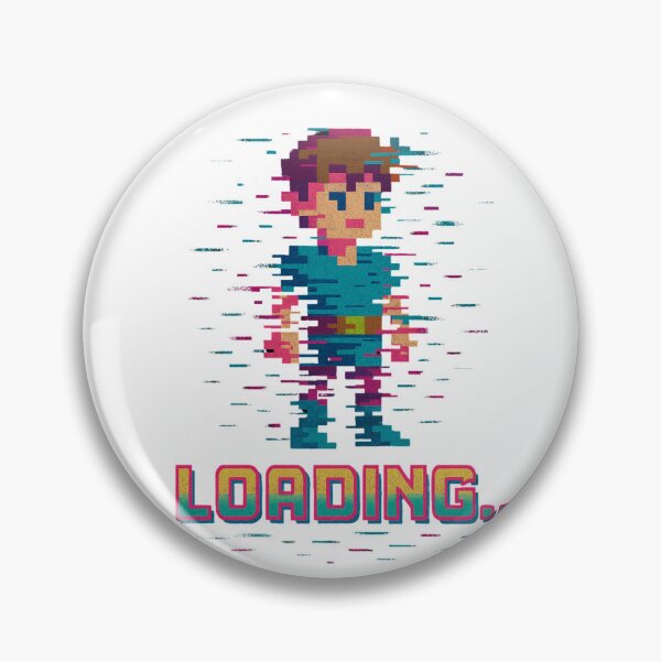 Item preview, Pixelated But Still Loading – Funny Retro Gamer Design designed and sold by Designeerguy.