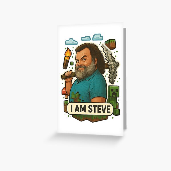 Aperçu de l'œuvre Steve, un film Minecraft créée et vendue par Hoops and Movie Sticks.