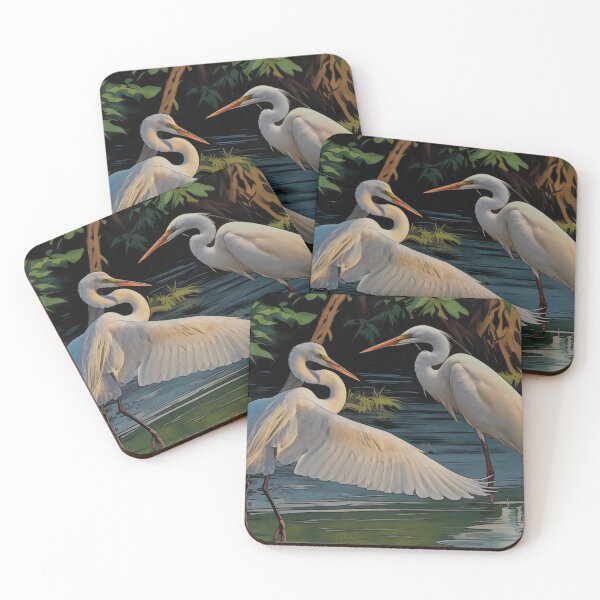 Item preview, Snowy Egrets designed and sold by Anthony Seeker.