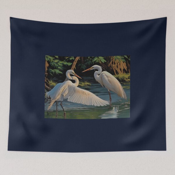 Item preview, Snowy Egrets designed and sold by Anthony Seeker.