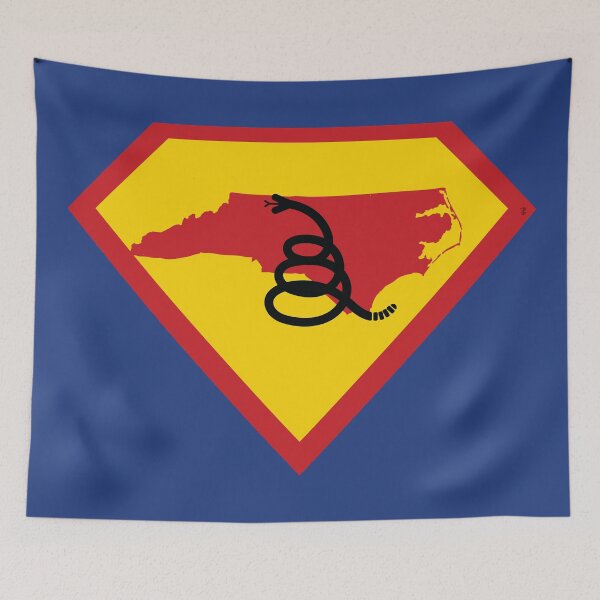 Item preview, NORTH CAROLINIAN  SHIELD - Freedom Is The Superpower - Modern Gadsden Snake Flag - Dont Tread On Me SUPERHERO NORTH CAROLINA design designed and sold by pelagio.