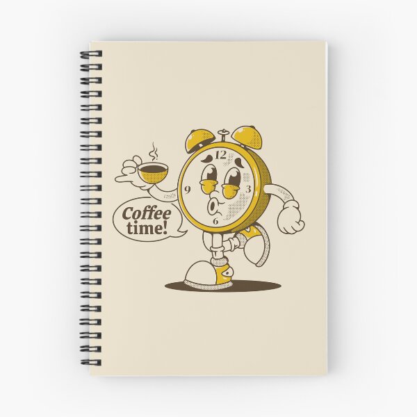 Item preview, Coffee time. Alarm clock character holding a coffee cup designed and sold by adipra.