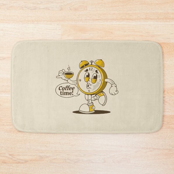 Item preview, Coffee time. Alarm clock character holding a coffee cup designed and sold by adipra.