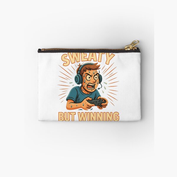 Item preview, Sweaty But Winning – Funny Competitive Gamer Design designed and sold by Designeerguy.