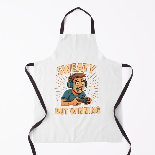 Item preview, Sweaty But Winning – Funny Competitive Gamer Design designed and sold by Designeerguy.