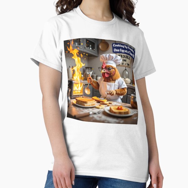 Vista previa del artículo con la obra «Póster de catástrofe de huevos en la cocina de NHK999: ¡arte de caos culinario hilarante!», diseñado y vendido por nhk999.