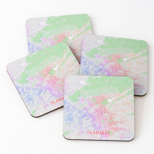 Item preview, Islamabad City Map of Pakistan - Colorful designed and sold by deMAP.