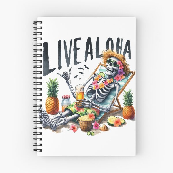 Item preview, Vive Aloha, Vacaciones de esqueleto Vive Aloha designed and sold by yunamaliskova.