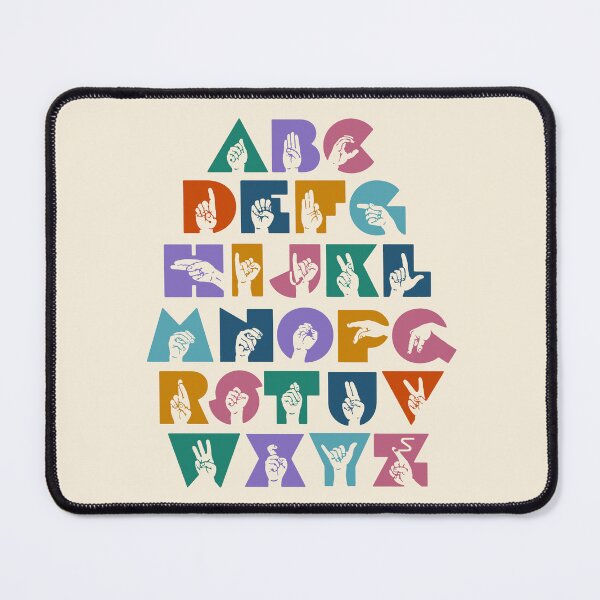 Item preview, ASL Alphabet Sign Language- Color designed and sold by nukartDesigns.