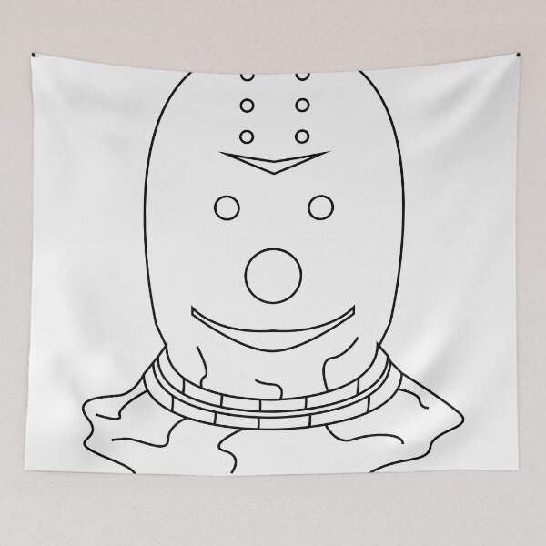 Item preview, Masked figure with geometric features designed and sold by estebansequeira.