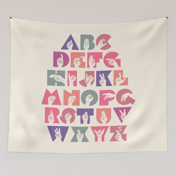 Item preview, ASL Alphabet Sign Language designed and sold by nukartDesigns.