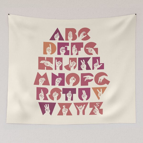 Item preview, ASL Alphabet Sign Language designed and sold by nukartDesigns.
