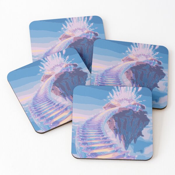 Item preview, Moonbeam Staircase to the Crystal Garden – Surreal Fantasy Art, Glowing Celestial Dreamscape, Ethereal Sky Design designed and sold by LuxuryApparels.