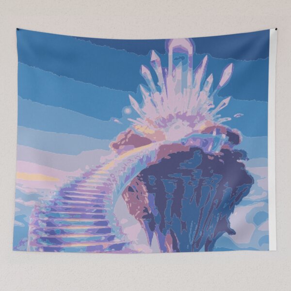 Item preview, Moonbeam Staircase to the Crystal Garden – Surreal Fantasy Art, Glowing Celestial Dreamscape, Ethereal Sky Design designed and sold by LuxuryApparels.