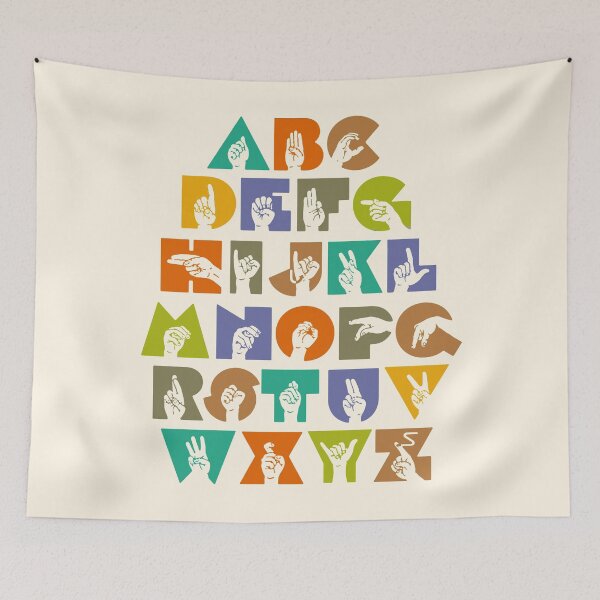 Item preview, ASL Alphabet Sign Language designed and sold by nukartDesigns.