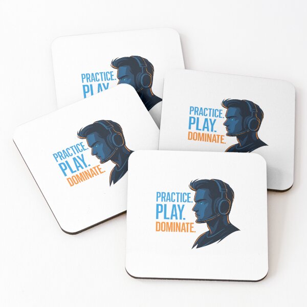 Item preview, Practice Play Dominate – Esports Gamer Motivation Design designed and sold by Designeerguy.