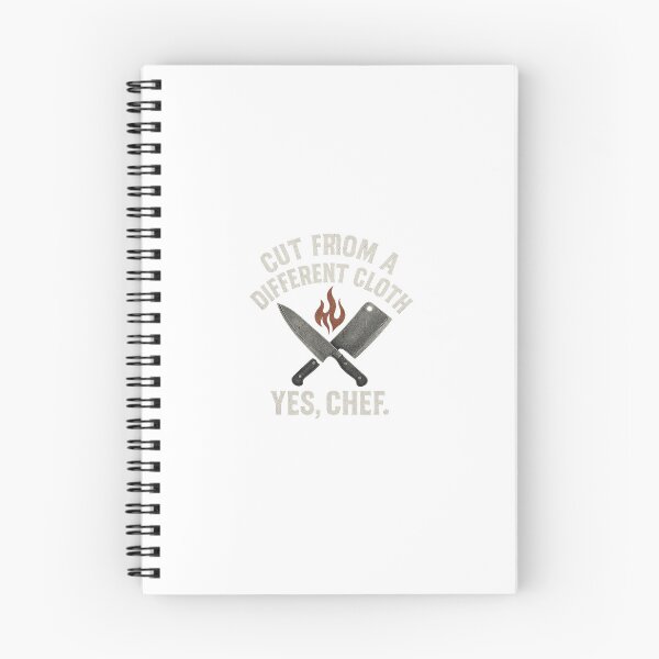 Item preview, Cut from a Different Cloth – Yes, Chef | Back Graphic designed and sold by Puraculinaris.
