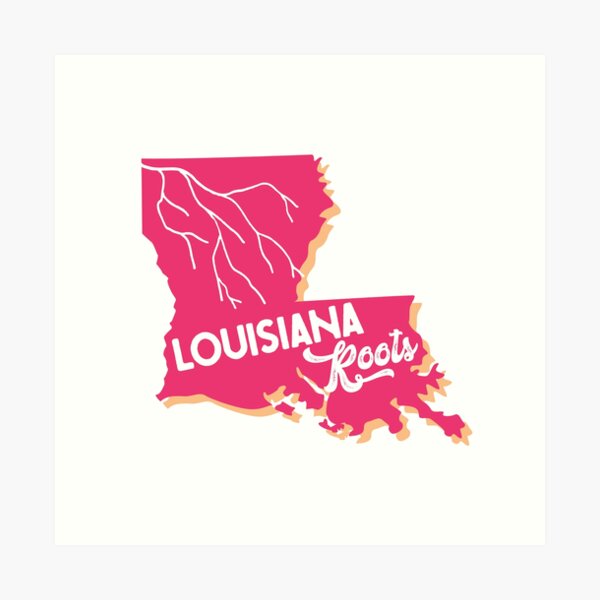 Item preview, Louisiana Roots - Pink & Orange designed and sold by Prentiss Barr.