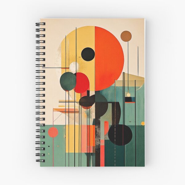 Item preview, Mid-Century Modern Geometric Abstract Art – Retro 50s Inspired Minimalist Design designed and sold by CattlettArt.