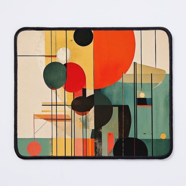 Item preview, Mid-Century Modern Geometric Abstract Art – Retro 50s Inspired Minimalist Design designed and sold by CattlettArt.