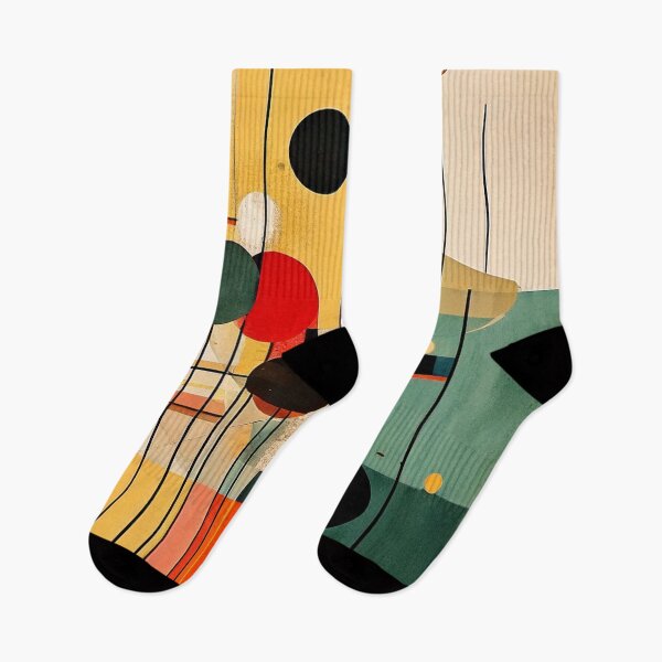 Item preview, Mid-Century Modern Geometric Abstract Art – Retro 50s Inspired Minimalist Design designed and sold by CattlettArt.