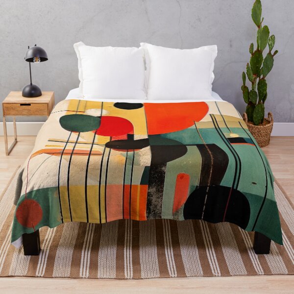 Item preview, Mid-Century Modern Geometric Abstract Art – Retro 50s Inspired Minimalist Design designed and sold by CattlettArt.