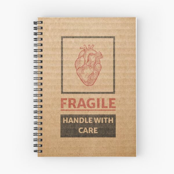 Item preview, Fragile heart mark on cardboard, handle with care designed and sold by lapizart.