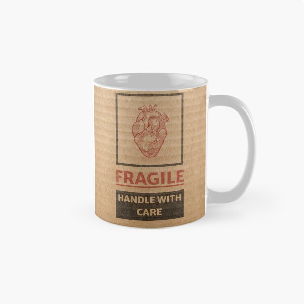 Item preview, Fragile heart mark on cardboard, handle with care designed and sold by lapizart.