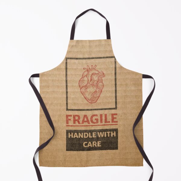 Item preview, Fragile heart mark on cardboard, handle with care designed and sold by lapizart.