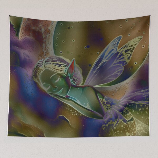Item preview, Stardust & Moonlight Fairy Wings – Midnight Lake Fantasy Art, Ethereal Fairycore Design, Celestial Dreamscape Illustration designed and sold by LuxuryApparels.