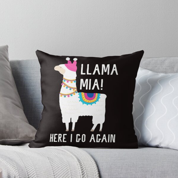 Item preview, Llama Mia Here I Go Again Funny Greek Movie T-Shirt Gift: "Llama Mia Here I Go Again" | Playful | Gift for Song Lovers |  designed and sold by larspat.