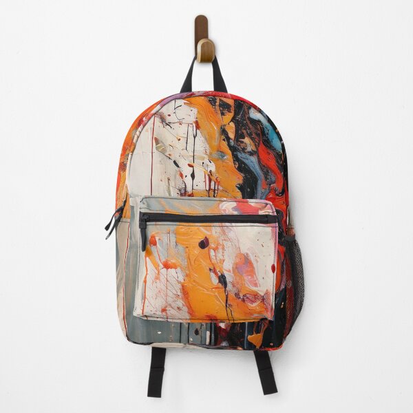 Item preview, Expressive Drip & Splatter Abstract Painting – Modern Gallery Art with Thick Runny Paint designed and sold by CattlettArt.