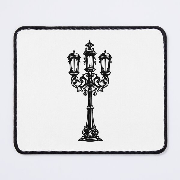 Item preview, Medieval Street Lamppost Vintage Lantern Gothic Castle designed and sold by inkoutninja.