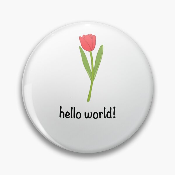 Item preview, T-SHIRT Hello World Flower designed and sold by codycone.