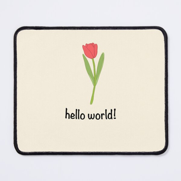 Item preview, T-SHIRT Hello World Flower designed and sold by codycone.